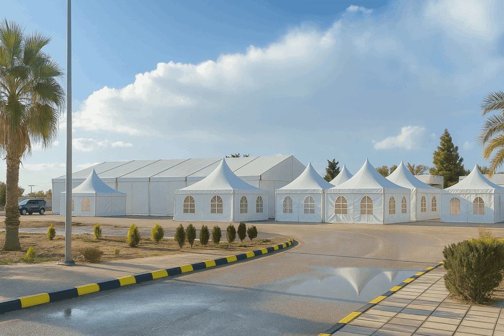 Outdoor Event with Tented Setup